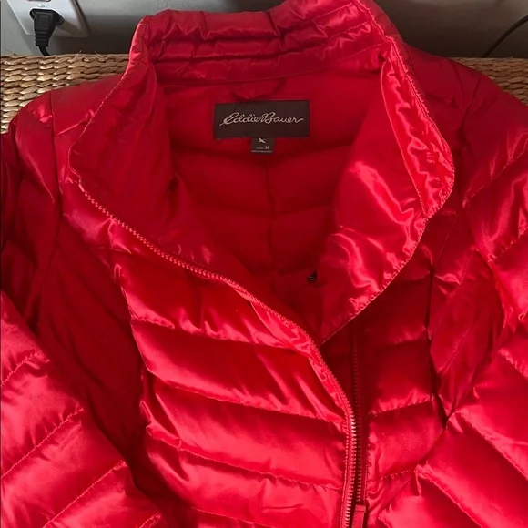 Eddie Bauer Vibrant Red Puffer Coat - Picture 5 of 6